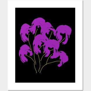 Fantasy flower vector Posters and Art